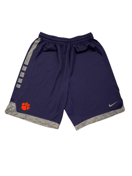 Clyde Trapp Clemson Basketball Player Exclusive Practice Shorts (Size L)