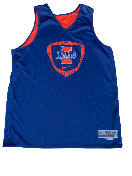 Jaylon Tate Illinois Basketball Reversible Practice Jersey (Size XL)