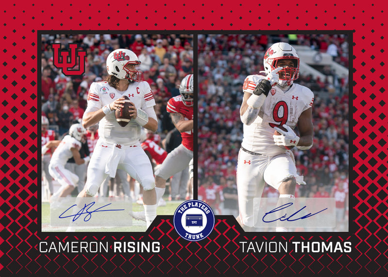 Cameron Rising & Tavion Thomas Dual SIGNED 1st Edition 2022 Trading Card *RARE* Color Match (