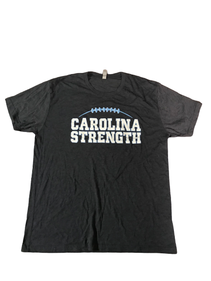 Myles Dorn UNC Player Exclusive "CAROLINA STRENGTH Power Club " T-Shirt (Size XL)