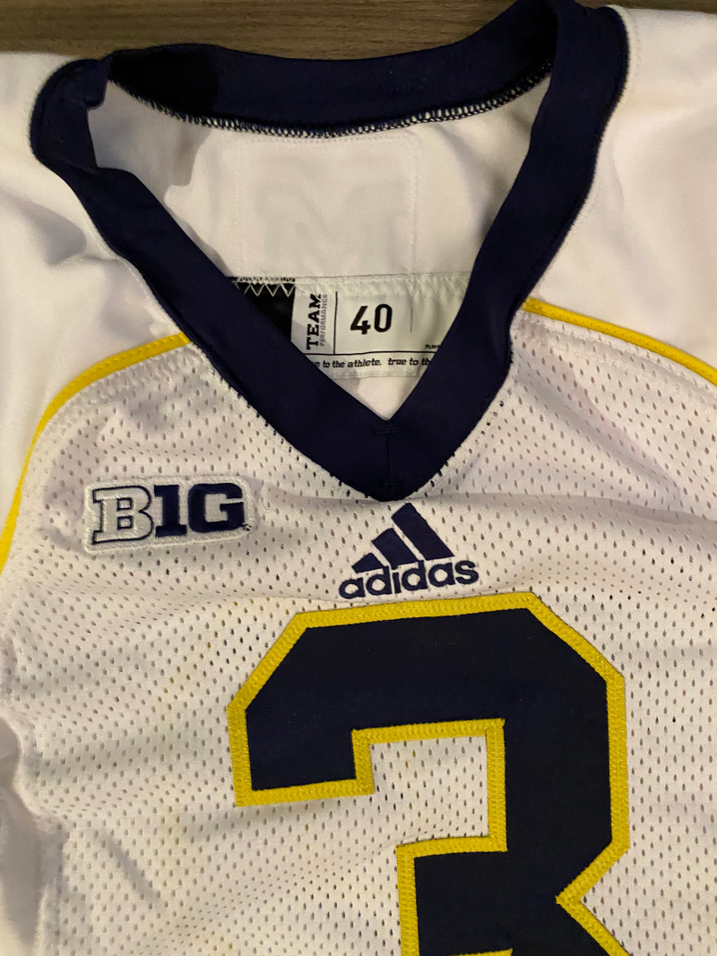 Mike McCray Michigan Team Issued Official Game Jersey