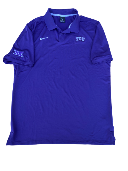 Desmond Bane TCU Team Issued Polo Shirt (Size L)
