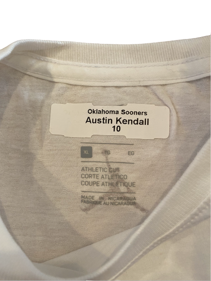Austin Kendall Oklahoma Football Jordan T-Shirt (Size XL)