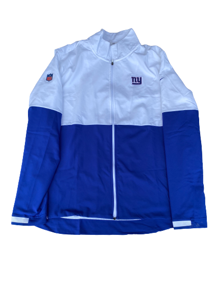 Alex Bachman New York Giants Football Zip-Up Jacket (Size L)
