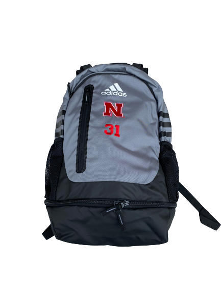 Kate Cain Nebraska Basketball Team Issued Backpack with Number