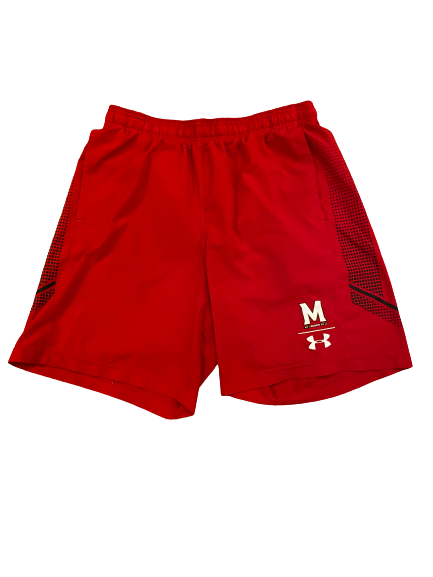 Anthony McFarland Jr. Maryland Football Under Armour Workout Shorts (Size L)