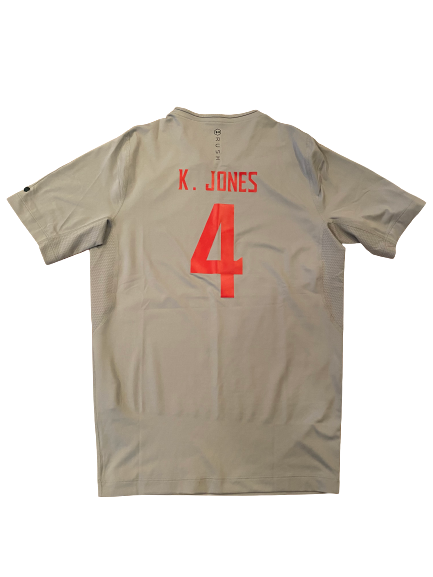 Keandre Jones Maryland Football Player Exclusive Pro Day Workout Shirt (Size L)