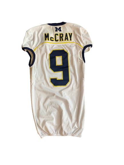 Mike McCray Michigan Football Game Worn Jersey