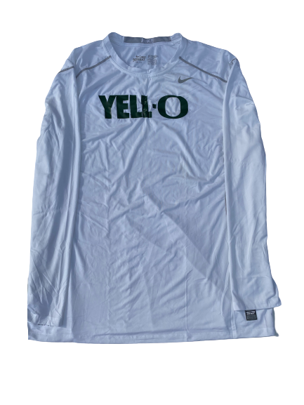 E.J. Singler Oregon Player Exclusive "Yell-O" Pre-Game Shooting Shirt (Size XXL)