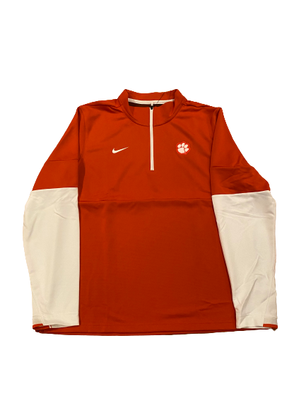 Clyde Trapp Clemson Basketball Team Exclusive Quarter-Zip Pullover (Size L)