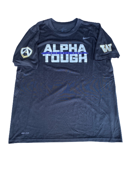 Taylor Rapp Washington Player Exclusive "Alpha Tough" Workout Shirt (Size XL)