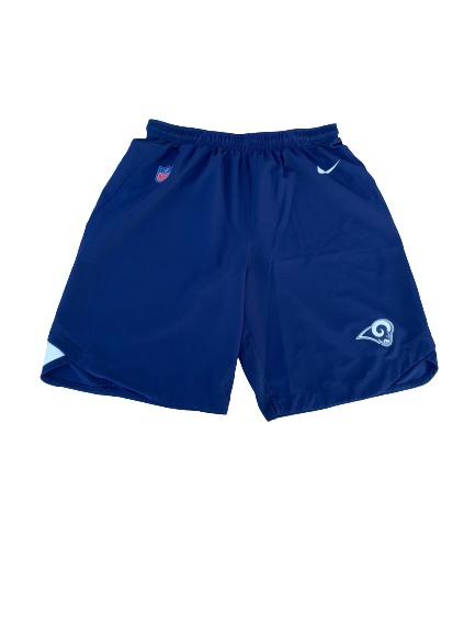 Alex Bachman Los Angeles Rams Football Shorts (Size M)