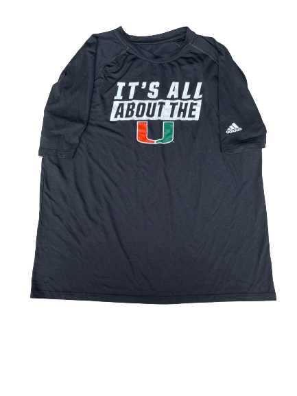 Anthony Lawrence Miami Basketball Team Issued T-Shirt (Size M)