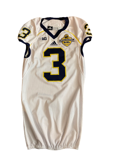 Mike McCray Michigan Football Team Issued Official 2013 Buffalo Wild Wings Jersey