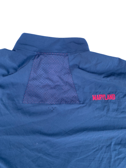 Kingsley Opara Maryland Football Player-Exclusive Zip-Up Jacket With Number (Size XXL)