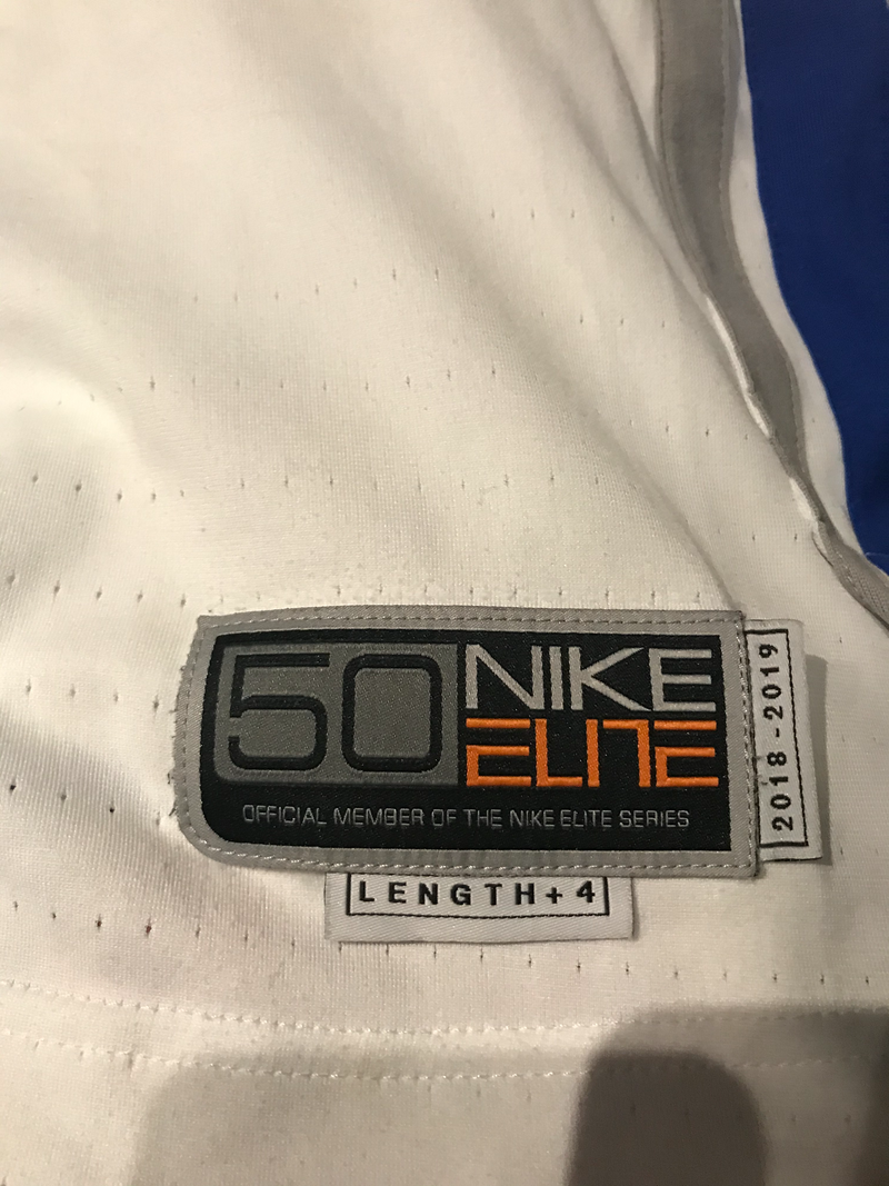 Mike Parks Jr. Game Worn White Jersey