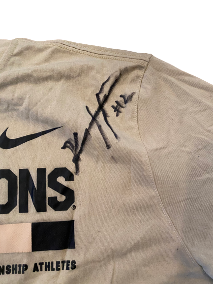 Kendall Hinton Wake Forest Football SIGNED Workout Shirt with Number on Back (Size L)