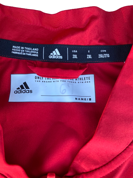 Justin Witt NC State Adidas Short Sleeve 1/4 Zip (Size XXL)