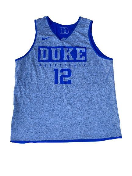Javin DeLaurier Duke Basketball Reversible Practice Jersey (Size XL)