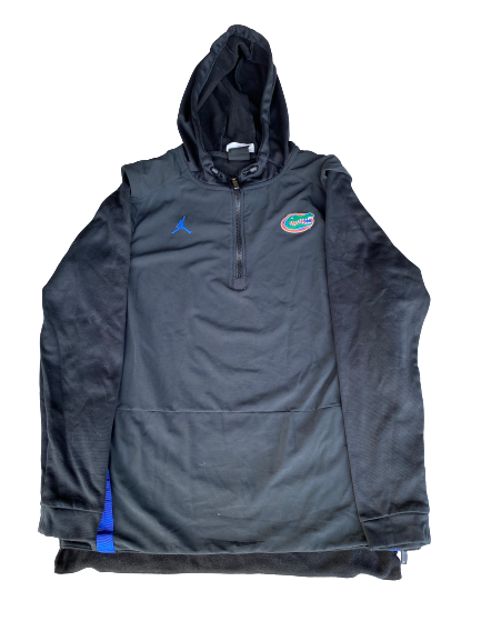 Nick Oelrich Florida Football Team Exclusive Double Layered Quarter-Zip Hoodie (Size L)
