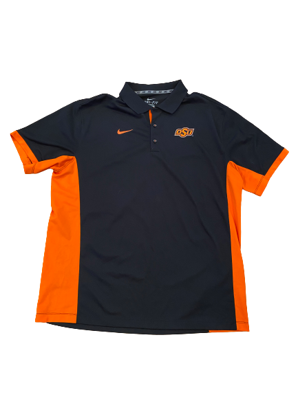 Garrett McCain Oklahoma State Baseball Team Issued Polo Shirt (Size XL)