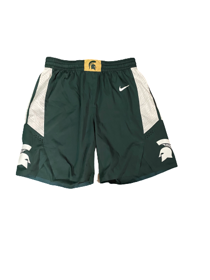 Cassius Winston Michigan State Basketball 2019-2020 Season Game-Worn Shorts (1/2/20)