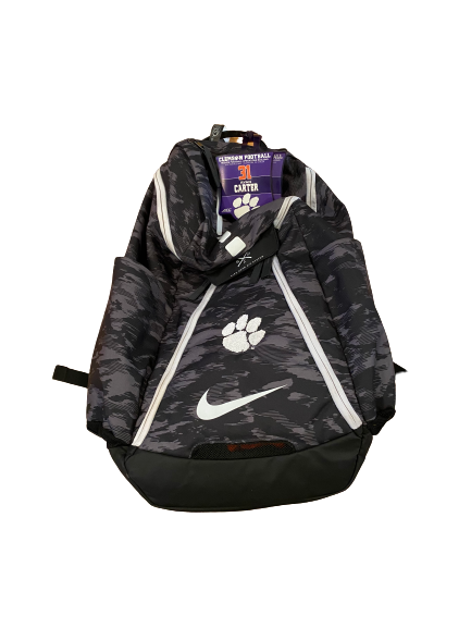 Ryan Carter Clemson Football Team Exclusive Backpack with Player Tag