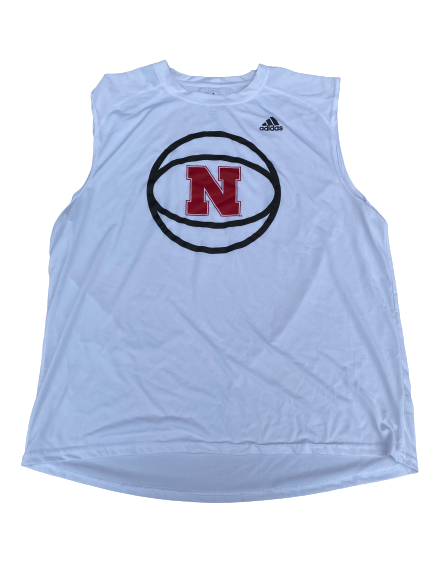 Kate Cain Nebraska Basketball Team Issued Workout Tank (Size XL)