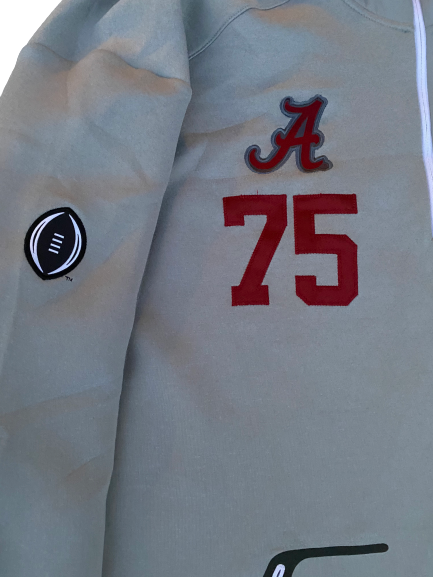 Bradley Bozeman Alabama Nike College Football Playoff Player-Exclusive Sweatshirt With Number (Size XXXXL)