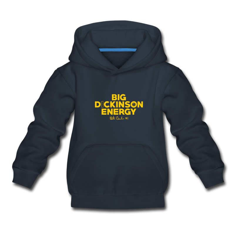 Hunter Dickinson X The Players Trunk Exclusive "BIG DICKINSON ENERGY" YOUTH Hoodie - navy