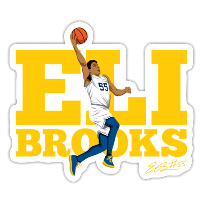 Eli Brooks X The Players Trunk Exclusive Sticker - white matte