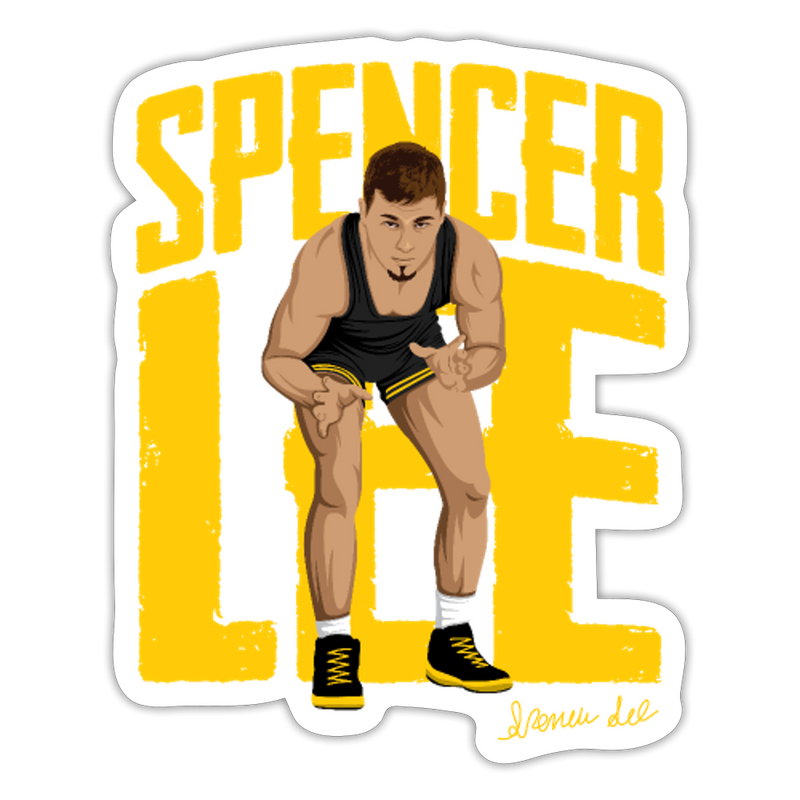 Spencer Lee X The Players Trunk Exclusive Sticker - white matte