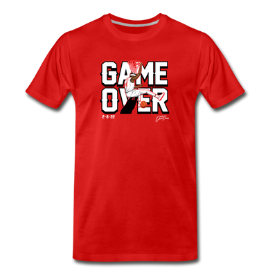 Davonte "Devo" Davis "GAME OVER" T-Shirt - 2/8/22 - Down Goes #1!! (Red) - red