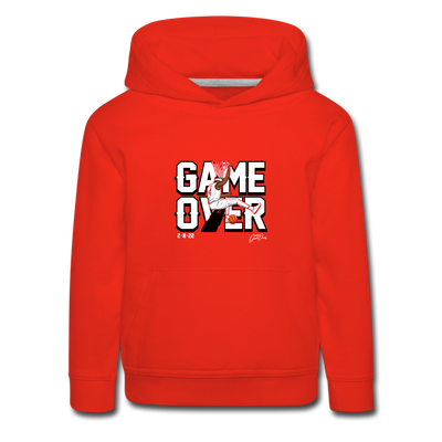 Davonte "Devo" Davis "GAME OVER" YOUTH Hoodie - 2/8/22 - Down Goes #1!! (Red) - red