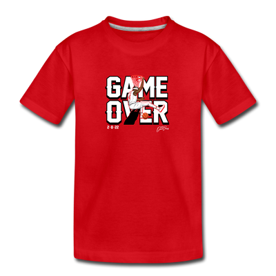 Davonte "Devo" Davis "GAME OVER" YOUTH T-Shirt - 2/8/22 - Down Goes #1!! (Red) - red
