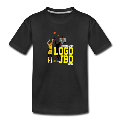 Jordan Bohannon "LOGO JBO BANK SHOT" YOUTH T-Shirt - 2022 CHAMPS! - black