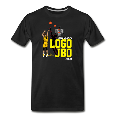 Jordan Bohannon "LOGO JBO BANK SHOT" T-Shirt - 2022 CHAMPS! - black