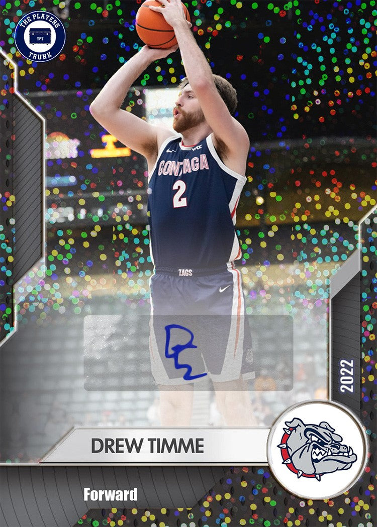 Drew Timme SIGNED 1 of 1 2022 Trading Card